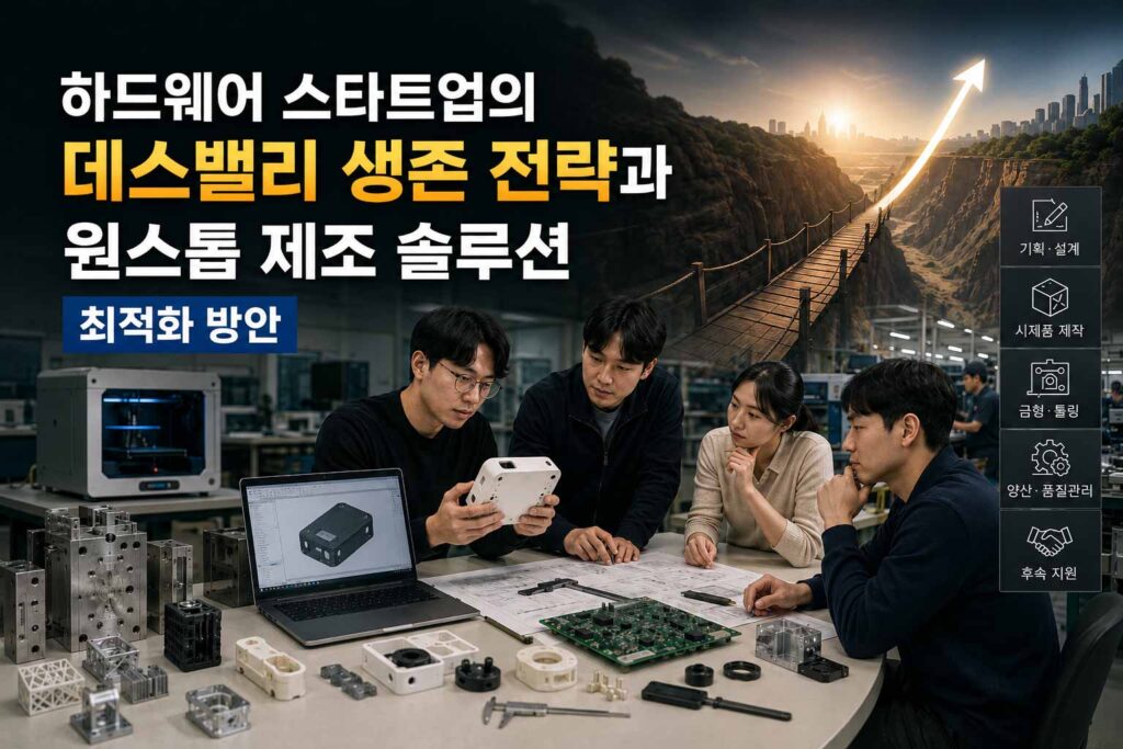[시제품 제작 완벽 가이드] 하드웨어스타트업의 데스밸리 생존 전략과 원스톱 제조 솔루션 최적화 방안