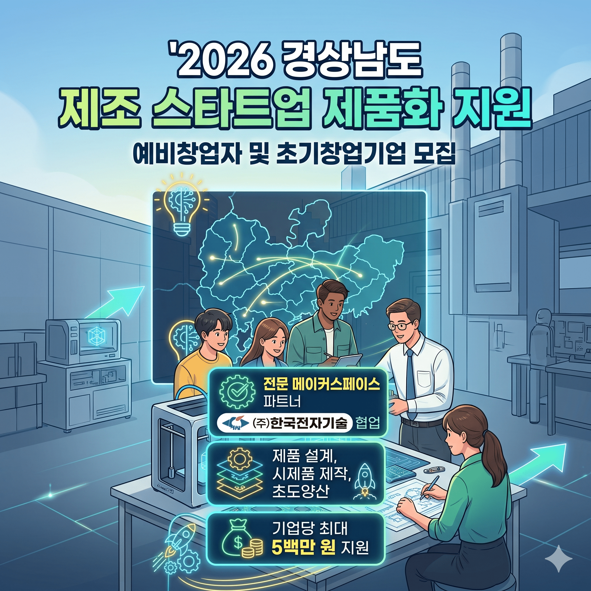 제조전문형 메이커스페이스 지원사업 공고 이미지