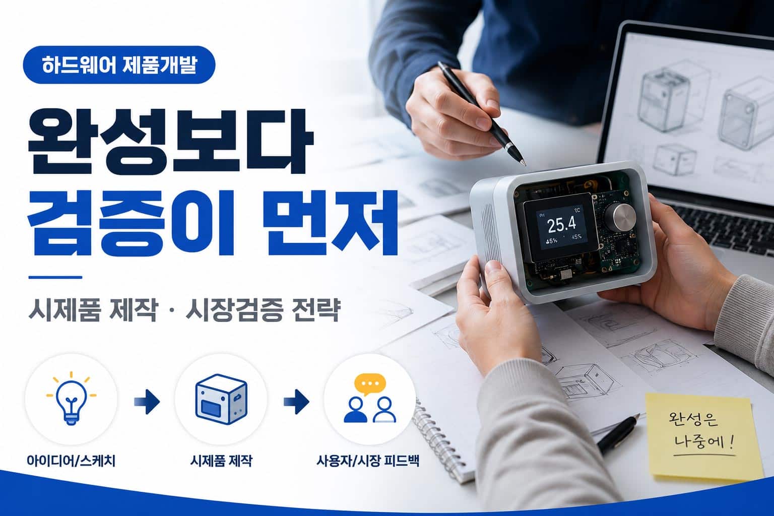 완성보다 검증이 먼저다 - 성공적인하드웨어 제품개발을 위한 시제품 제작과 시장검증 전략